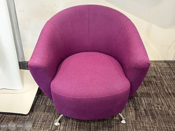 Used purple armchair 
