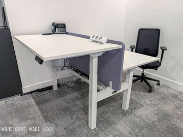New Electric Height Adjustable Sit Stand Desks - Choice of Size & Finish