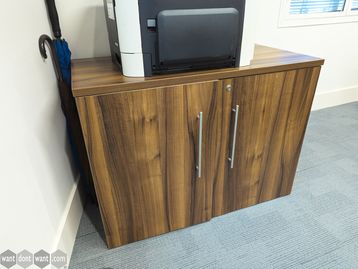 Used 1000mm walnut double door cupboard