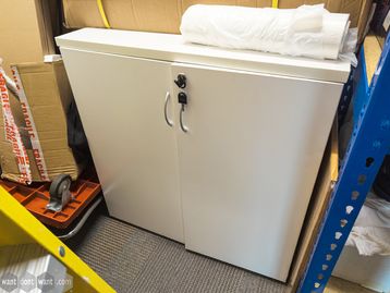 Used 800mm 2-door lockable cupboard