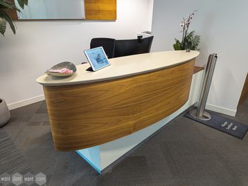 Used 2600mm reception desk 