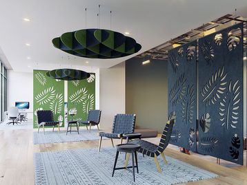 New Suspended Acoustic Zoning Screen