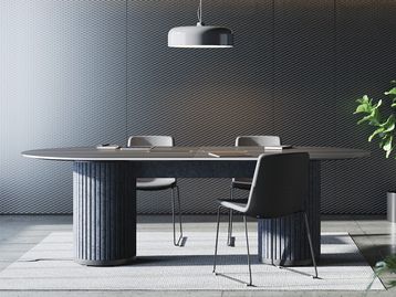 New Boardroom Tables with Acoustic PET Felt Column Bases
