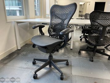 Used Herman Miller 'Mirra 1' task chairs in various conditions.
