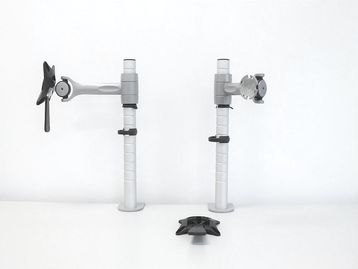 70 x sets of Colebrook Bosson Saunders Monitor Arms: Comprising: Post, Wishbone, Forearm & Clamp.
