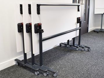 New Flip Top Folding Tables with Choice of Size & Finish