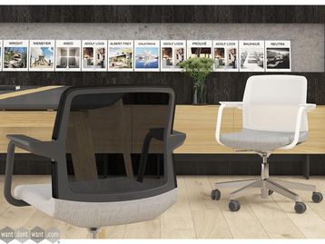 New Mesh Back Meeting Chairs with Polished Frame