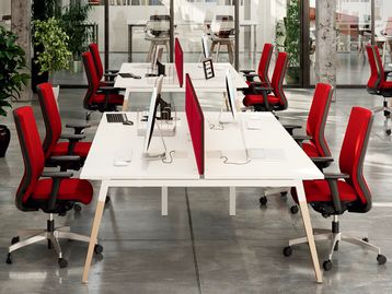 Brand new Bench Desks with Solid Wood Legs - Various Sizes and Finishes Available