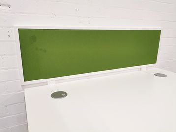 Used 1200mm Green Desktop Dividing Screens 