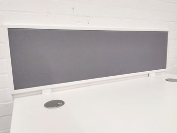 Used 1200mm Grey Desktop Dividing Screens 