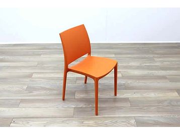 Brand New boxed stackable moulded plastic chairs available in various colours.