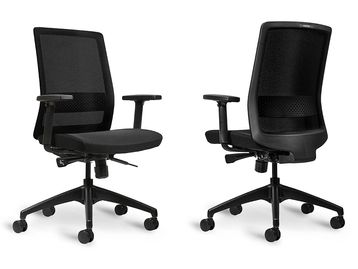 Brand New Bestuhl S30 Task Chair with Black Fabric Seat & Black Base
