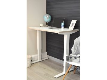 <b>'NEW' </b>Electric Height-Adjustable 'Mini' desks with white legs