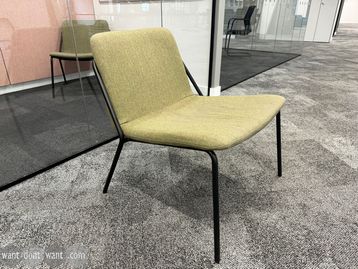 Used Workstrories lounge chair in green fabric