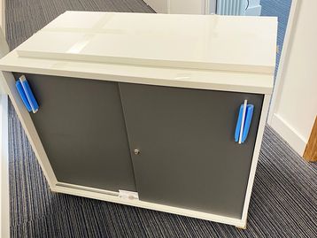 Used Sliding Door Storage Cupboards with Shelves