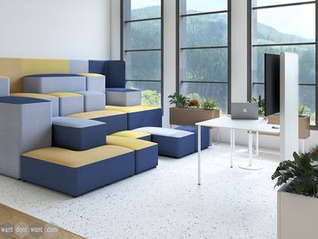 New modular 'Tetris' style breakout furniture 
